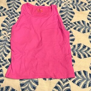 Pink Ribbed Tank Top